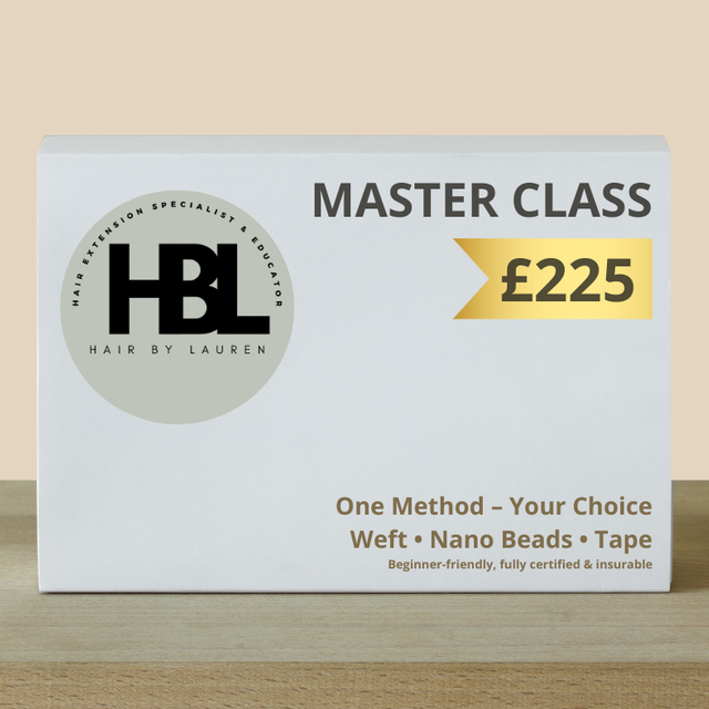 Master Class Hair Extension Training Course - 1 Method